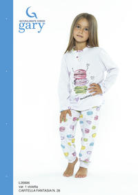PIGIAMA BAMBINA M/L L30006 Tellini S.r.l. Ingrosso Abbigliamento